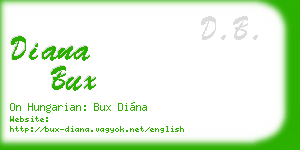diana bux business card